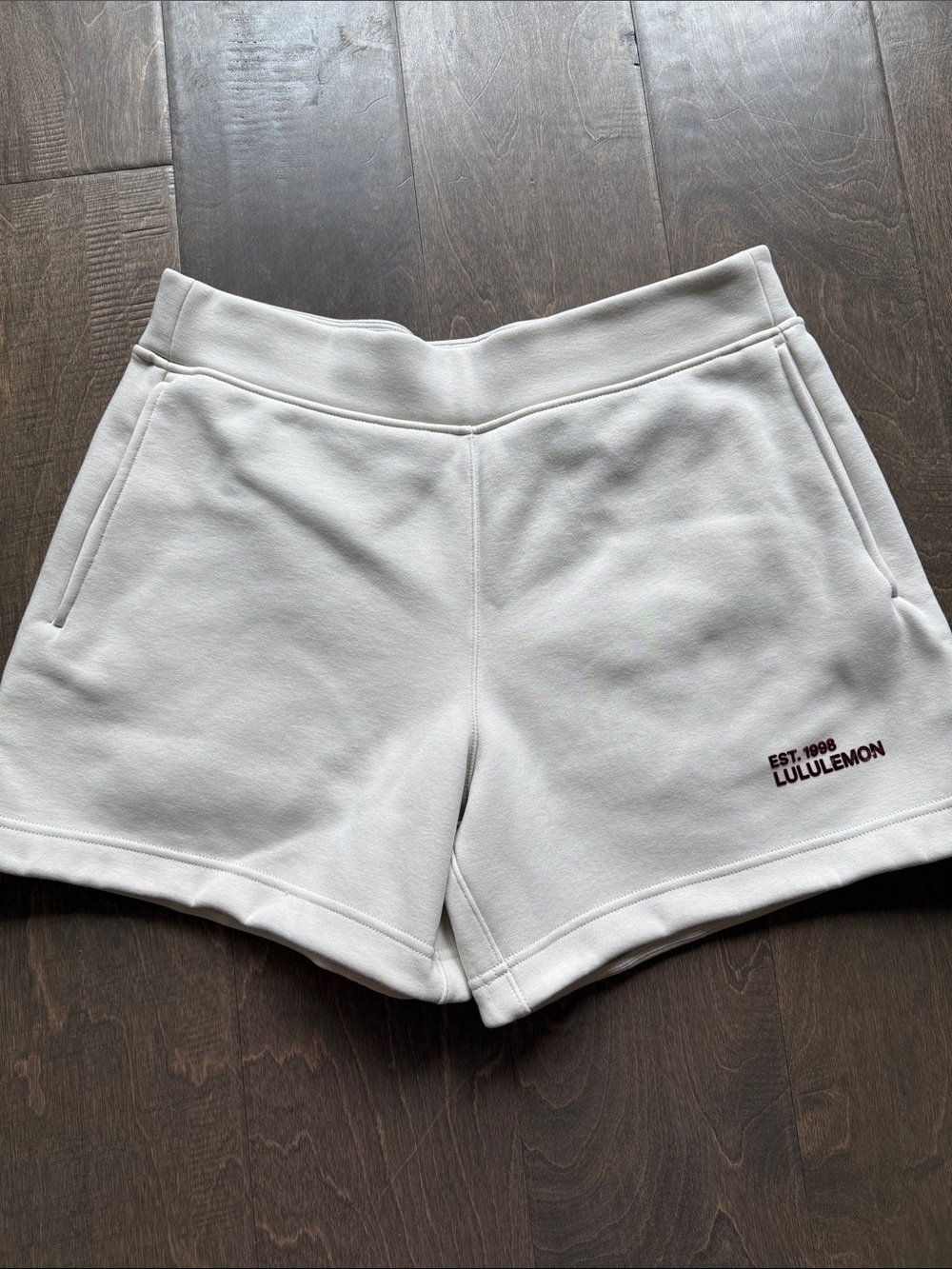 lululemon athletica Cream High-Rise Athletic Sweat Shorts